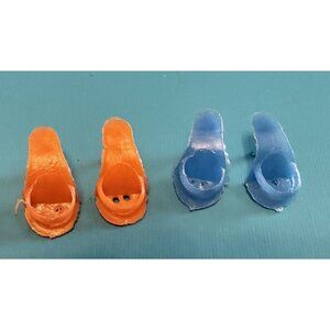 Vintage Barbie Fashion Doll  Opened Toe High Heeled MOD High Heel Shoes Lot